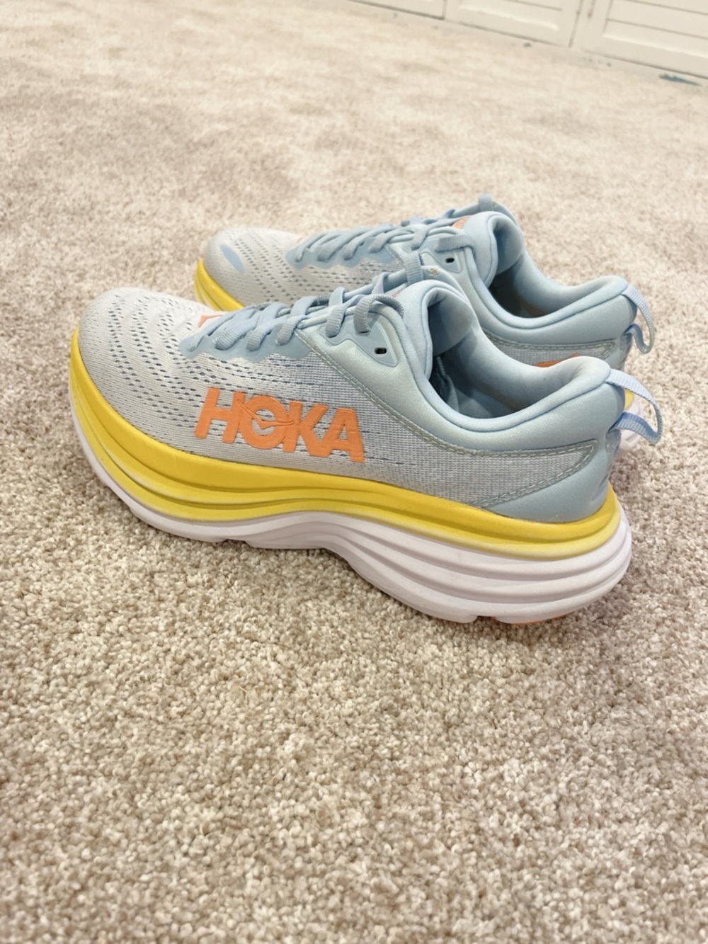 Hoka One One Bondi 8 Blue Summer Song Country Air Women's US 7 - Picture 2 of 7